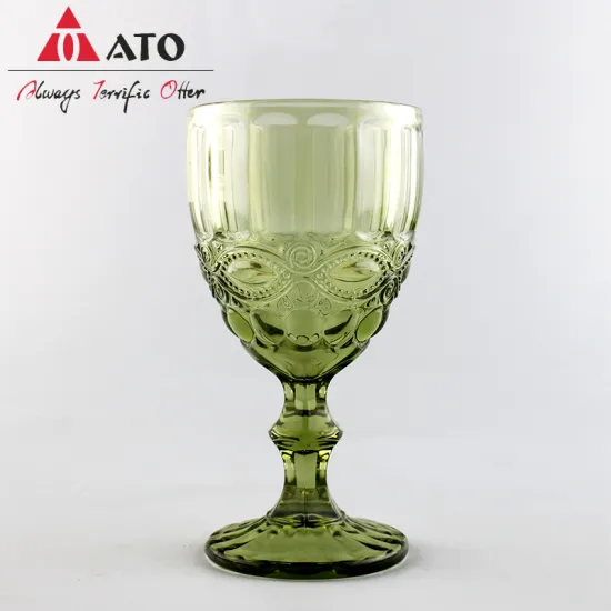 Wholesale Party Gifts Drinking Relief Goblet Glass Cup