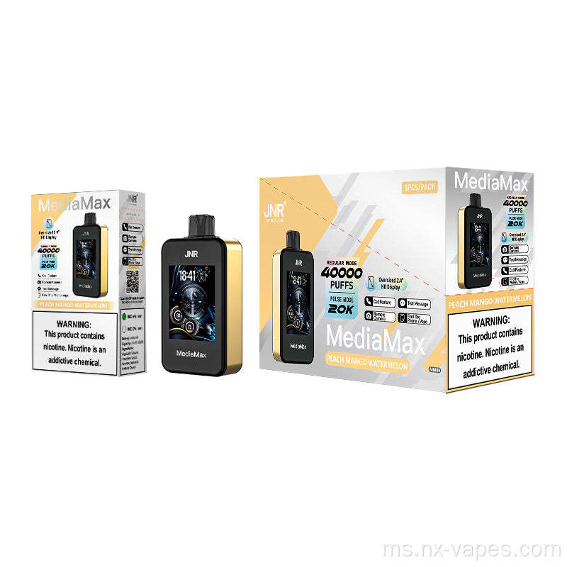 Jnr Media Max 40000 Puffs Harga Vape Geching