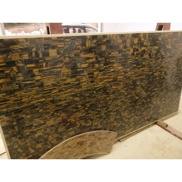 No Translucent Yellow Tiger Eye stone slab