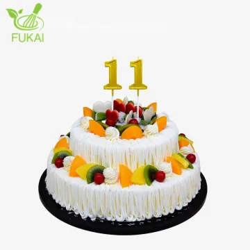 Romantic Party Paraffin Wax Birthday Candle with Card Package - Wholesale Creative Number Cake Decoration