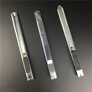 Blade box cutter knife 9mm Retractingsteel cutter Knife