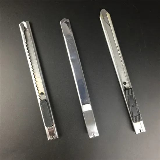 Blade box cutter knife 9mm Retractingsteel cutter Knife