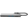 7 in 1 USB C Dock met 4khdmi