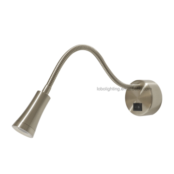 UL Listed Flexible Wall-Mounted Reading Lamp | Hotel Design LED 3W Headboard Wall Light