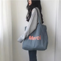 Túi Tote Canvas lớn được cá nhân hóa có tay cầm logo