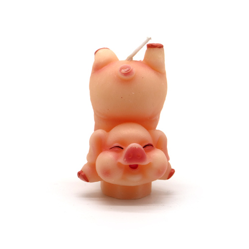Cute cartoon pig wax birthday candle