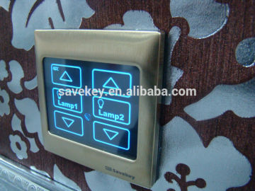 High quality LED indicator 1gang/2 gang CE/ISO9001/CQC PC/metal frame smart home automation system