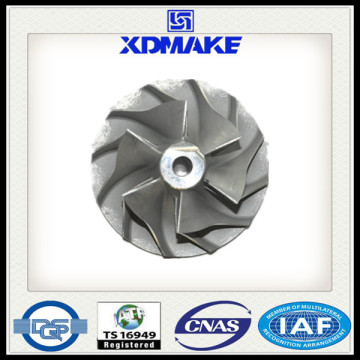 Turbo compressor wheel balancing replacement size