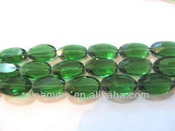 Green leaf shaped handcraft jewelry beads in bulk