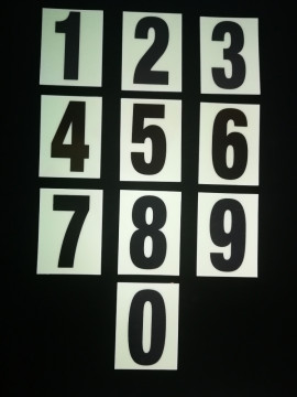 Realglow Photoluminescent  Flat Number