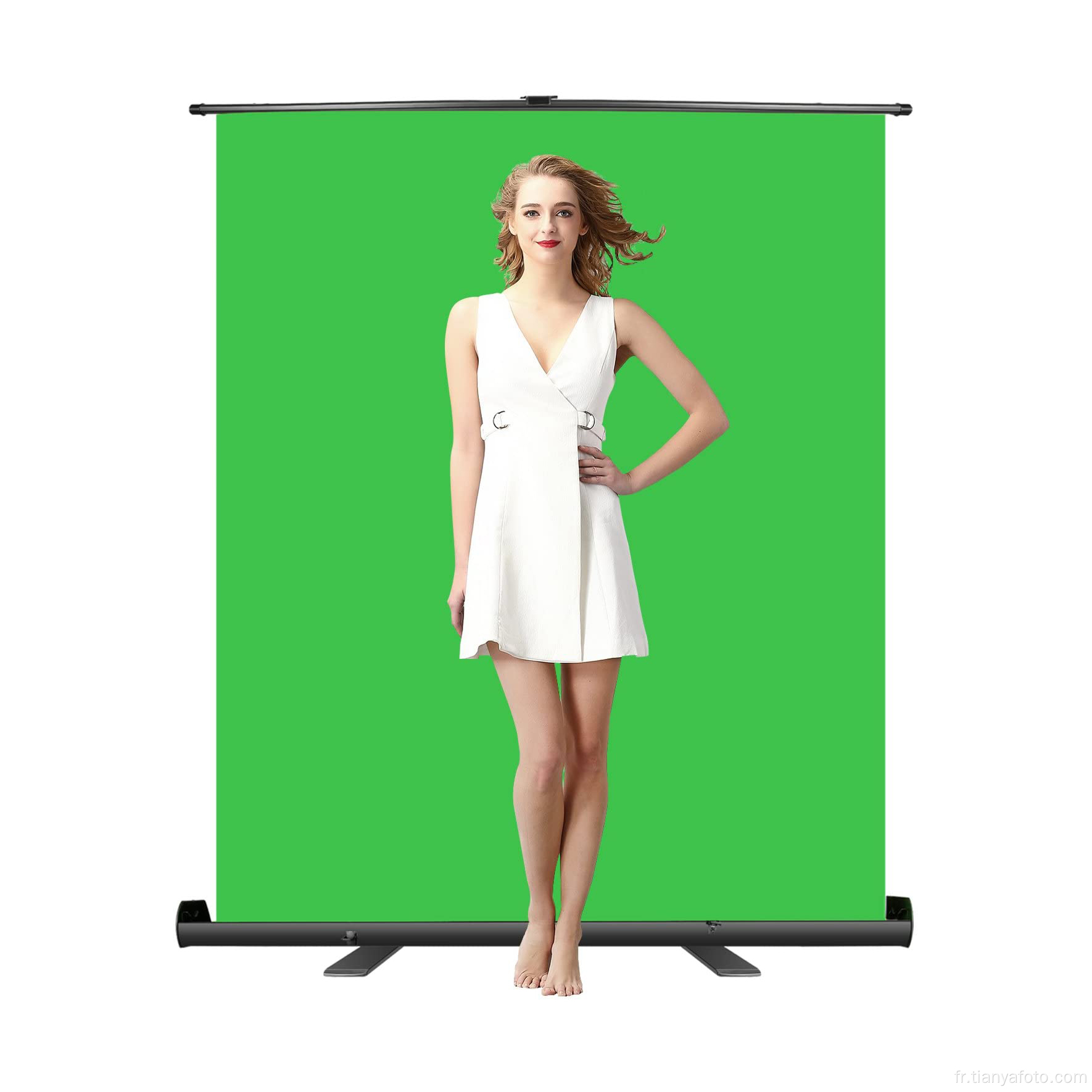 148x200cm Studio Photographie toile de fond écran vert portable