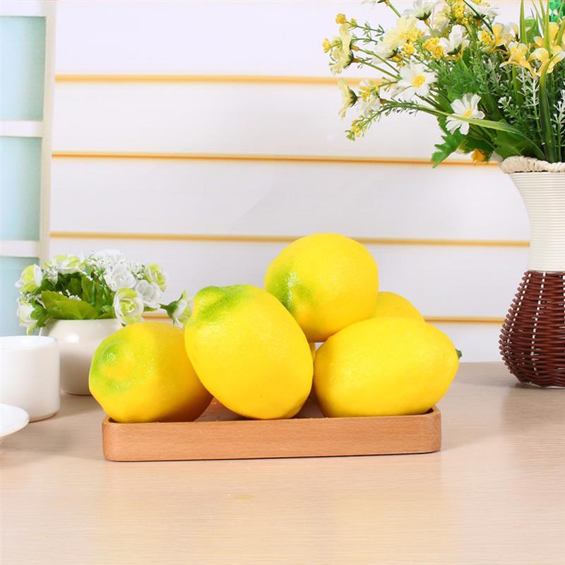 Artificial Fruit Lifelike Realistic Fake Fruits Decorative Fruits For Party Kitchen Lemon pineapple peach strawberry apple grape
