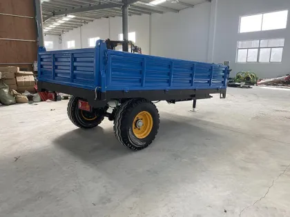 Farm Tractor Trailer Hydraulic Single Axle Vehicle Transportation