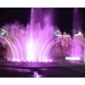 Musica d'acqua moderna all'aperto Show di fontane che balla