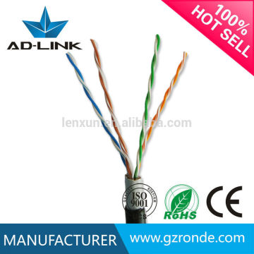 Best quality 0.5mm pure coper CCA outdoor utp cat5e cable
