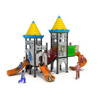 Attrezzature parco giochi all'aperto serie di castelli