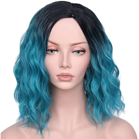 Vigorous Cheapest Heat Resistant High Quality Bob Short Cut Colorful For Black Women Heat Friendly Synthetic Hair Wigs