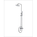 Chrome White Bathroom Rain Shower Mixer Faucet Sets