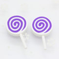 Wholesale Novel Design 45mm Length Beautiful Colors Soft Polymer Clay Charms Swirl Lollipop Candy for Craft DIY Dec