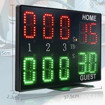 RF Control Rechargeable Electronic Tennis LED Scoreboard