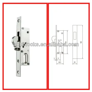 oval cylinder hook bolt mortise lock body