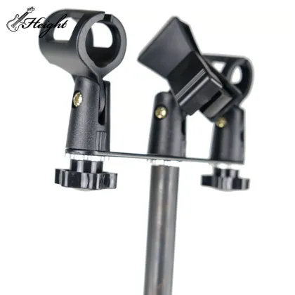 Studio Microphone Stand: Adjustable Podcaster Kit for 2 Microphones
