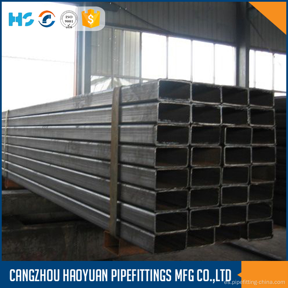 Tubo de acero cuadrado galvanizado caliente 60 X60 sch40