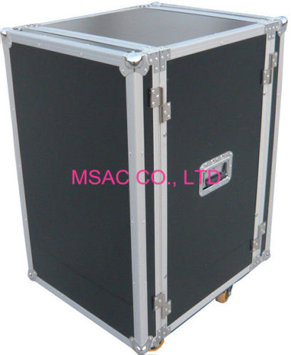 Black Equipment Aluminum Flight Case With Trolley , Aluminum Tool Cases