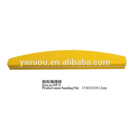 Factory Price Half Moon Nail File Personalized Nail Files Spong Nail File