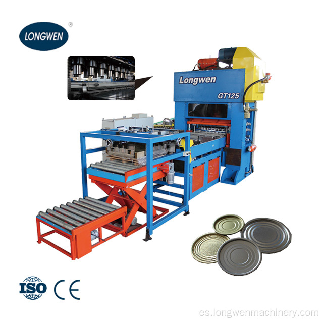 Prensa perforadora de máquina de embalaje en fabricación de extremos metálicos para la venta