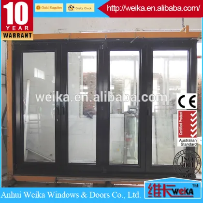 double glazed new folding door/plastic folding door