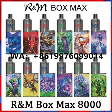 Rechargeable High Quality R&M BOX MAX 8000puffs Original