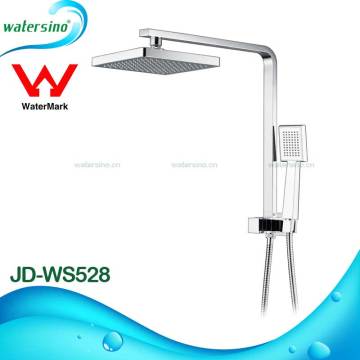 Square wall mounted bath shower mixer tap with only divertor