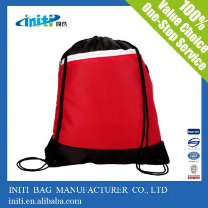 China supplier christmas ornaments nylon bag with custom logo polyester slazenger backpack bag