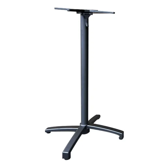 High-low foldable aluminum table frame