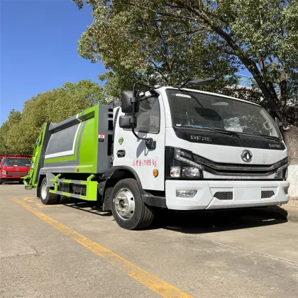 Brand New DONGFENG 9 Cubic Compactor Garbage Container Lift Trucks
