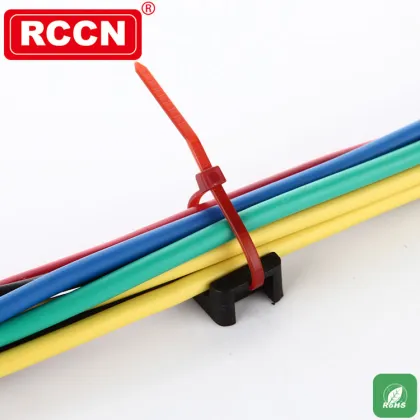 RCCN Black Nylon Cable Clamp HC-102B/3M Saddle Tie Mounts