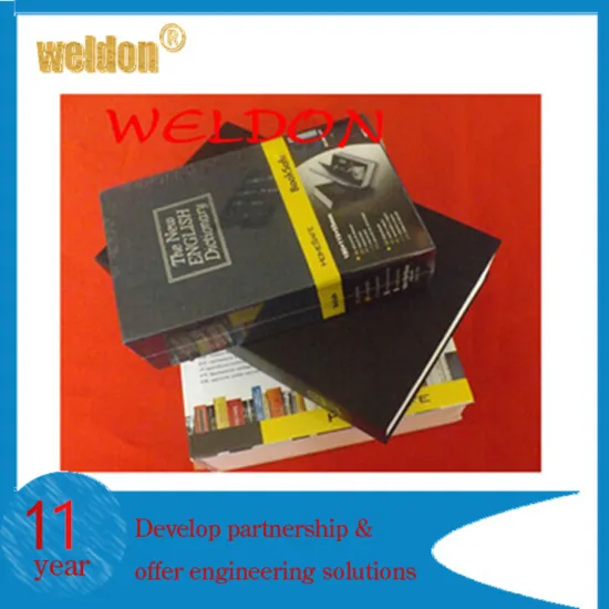 WELDON Cash Jewelry Gun Storage Key Lock Hidden Book Shape Fake Book Storage Box