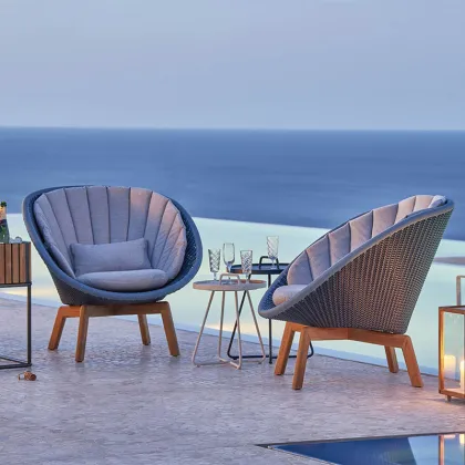 modern rattan chair balcony furniture outdoor