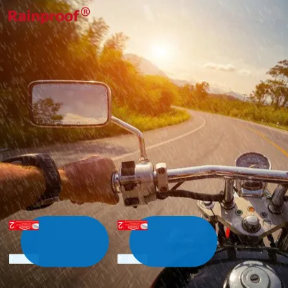 Universal Anti-Rain Motorcycle Helmet Visor Film - Anti-Fog and Rainproof