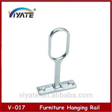 Wardrobe Rail Center Zinc Alloy Support Cabinet Hanging Rail