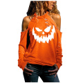 Costumes d'Halloween pour les femmes T-shirt surdimensionné lâche décontracté