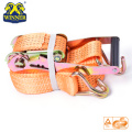 Orange Polyester Cargo Lashing Ratchet Strap Belt For Wholesale