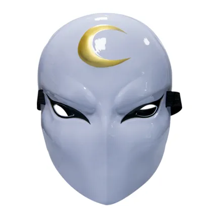 Golden Crescent Moon Knight Cos Mask