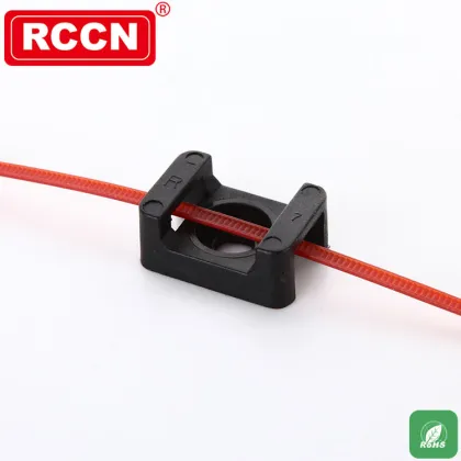 RCCN Black Nylon Cable Clamp HC-102B/3M Saddle Tie Mounts