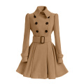 Swing Double Breasted Dresses Outwear Coat