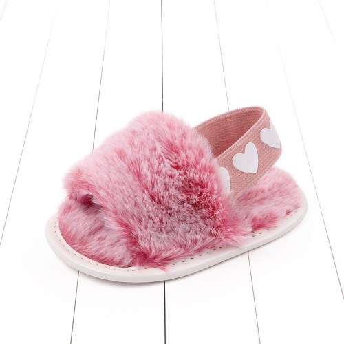 China Toddlers Fur Sandals for 0-12 Months Baby Manufactory