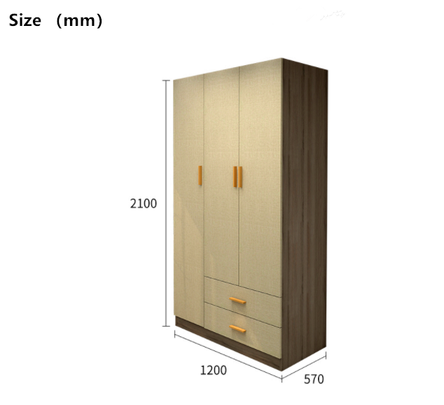 Armoire à trois portes avec 2 tiroirs à vendre