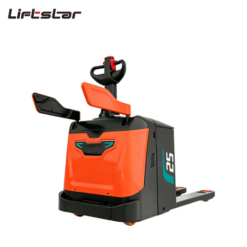 Carrello per pallet con braccio laterale pieghevole arancione