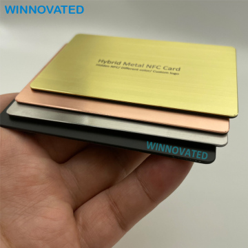 RFID 125kHz Premium Black Business PVC Hybrid Transparent NFC Card - 3 Colors SHENZHEN